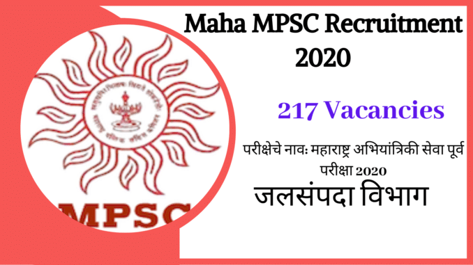 MPSC Recruitment 2020 - NMK - Latest Government Jobs All Over India